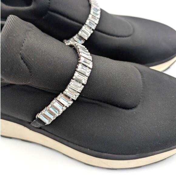 Nordstrom Rack Lisbon Sneakers Jewel Embellished Glam Slip On Size US6M EU37 - Picture 12 of 12